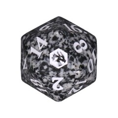 Adventures in the Forgotten Realms: D20 Die (Black)